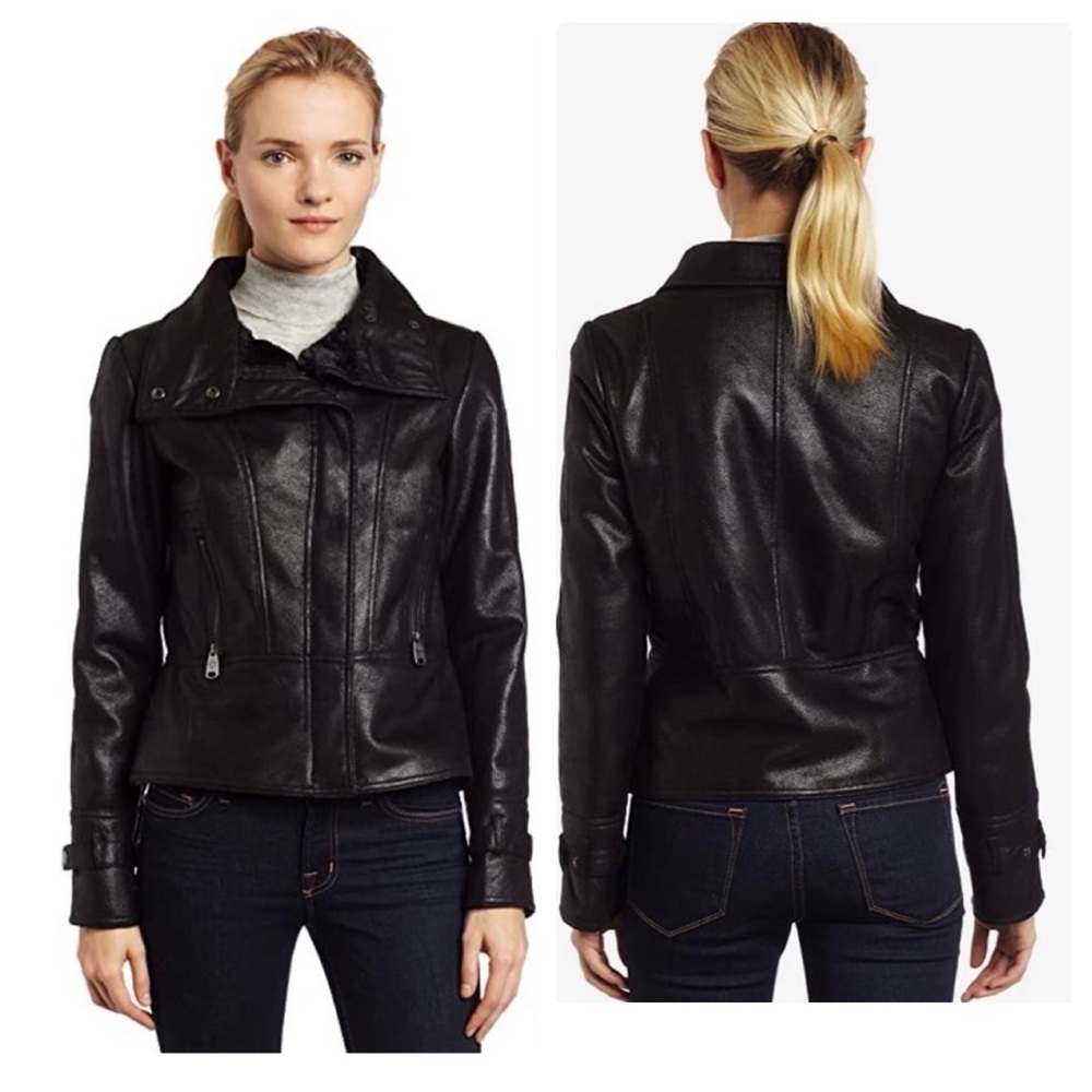 Via Spiga Black Faux Shearling suede Jacket S